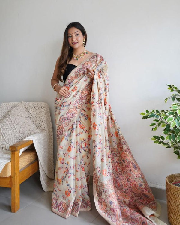 White Cotton Saree | Everyday Ethnic Wear