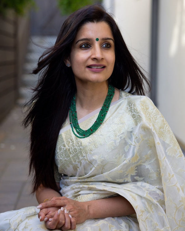 White Cotton Saree | Festive & Party Wear