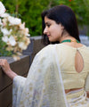 White Cotton Saree | Festive & Party Wear