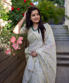 White Cotton Saree | Festive & Party Wear