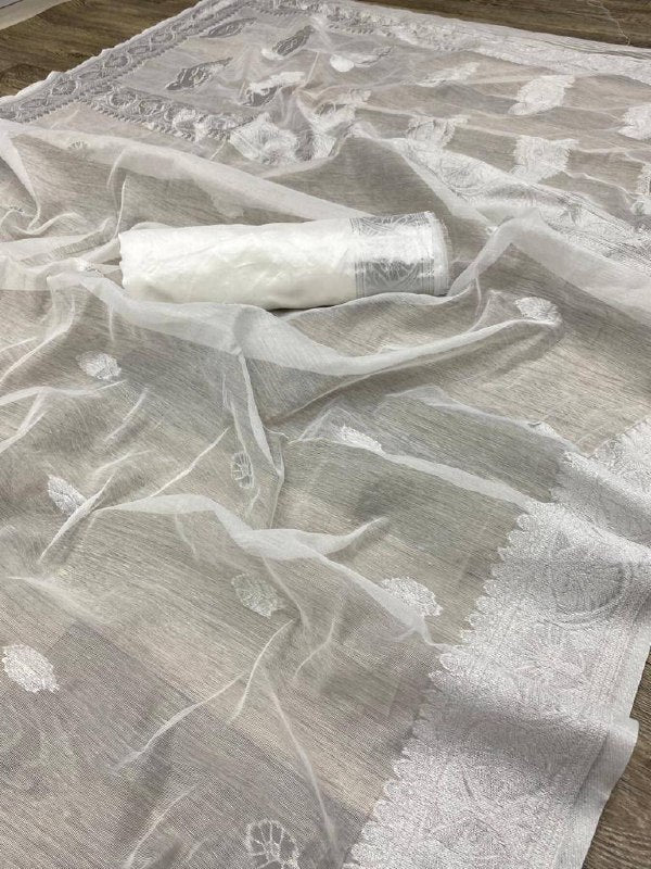 White Cotton Saree | Traditional Handloom Wear
