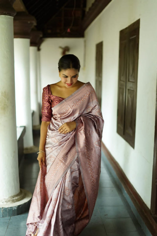 White Jacquard Silk Saree | Festival & Ceremony Wear