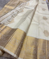 White Kanjivaram Silk Saree | Bridal & Festive Wear