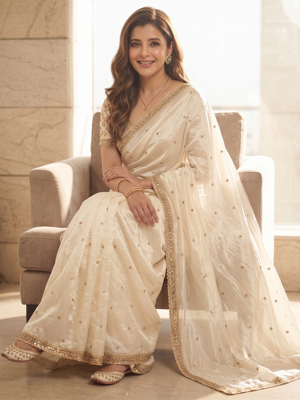 White Silk Saree | Wedding & Festive Wear