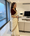 White Space Satin Sequence Work Saree for Party & Wedding | RD APEXA