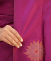 Wine Banarasi Silk Saree | Ethnic Wear for Women