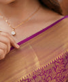 Wine Banarasi Silk Saree | Festive & Party Wear