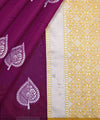 Wine Banarasi Silk Saree | Festive & Party Wear