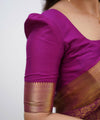 Wine Banarasi Silk Saree | Festive & Party Wear