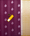 Wine Banarasi Silk Saree | Festive & Party Wear