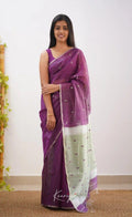 Wine Cotton Saree | Ethnic Wear for Women