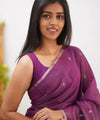 Wine Cotton Saree | Ethnic Wear for Women
