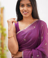 Wine Cotton Saree | Ethnic Wear for Women