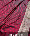 Wine Jacquard Silk Saree | Ethnic Wear for Women