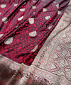 Wine Jacquard Silk Saree | Ethnic Wear for Women
