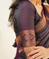 Wine Jacquard Silk Saree | Ethnic Wear for Women