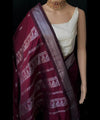Wine Jacquard Silk Saree | Festive & Party Wear