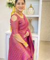 Wine Jacquard Silk Saree | Rich Zari Border Saree