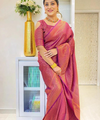 Wine Jacquard Silk Saree | Rich Zari Border Saree