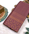 Wine Kanjivaram Silk Saree | Bridal & Festive Wear