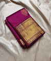 Wine Kanjivaram Silk Saree | Bridal & Festive Wear