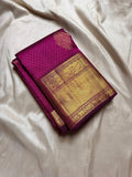 Wine Kanjivaram Silk Saree | Bridal & Festive Wear