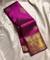 Wine Kanjivaram Silk Saree | Bridal & Festive Wear