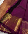 Wine Kanjivaram Silk Saree | Bridal & Festive Wear