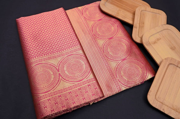 Wine Kanjivaram Silk Saree | Ethnic Wear for Women