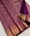 Wine Kanjivaram Silk Saree | Festival & Ceremony Wear