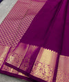 Wine Kanjivaram Silk Saree | Festive & Party Wear