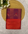 Wine Kanjivaram Silk Saree | Wedding & Festive Wear