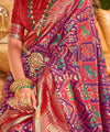Wine Paithani Silk Saree | Festive & Party Wear