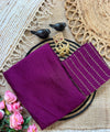 Wine Rangoli Crush Saree with Sequin Bits Blouse | RD VIAANA