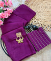 Wine Rangoli Crush Saree with Sequin Bits Blouse | RD VIAANA