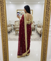 Wine Space Satin Sequence Work Saree for Party & Wedding | RD APEXA