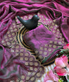 Wine Space Silk Jarkan Work Saree for Wedding & Party | RD TAMANAH