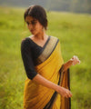 Yellow Banarasi Silk Saree | Bridal & Festive Wear