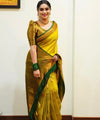 Yellow Banarasi Silk Saree | Traditional Wedding Wear