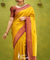 Yellow Banarasi Silk Saree | Wedding & Festive Wear