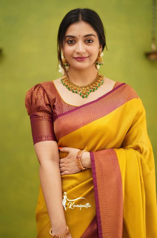 Yellow Banarasi Silk Saree | Wedding & Festive Wear