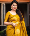 Yellow Banarasi Silk Saree | Wedding & Festive Wear