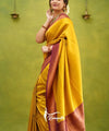 Yellow Banarasi Silk Saree | Wedding & Festive Wear