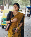 Yellow Cotton Saree | Comfort Handloom Weave