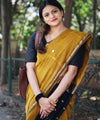Yellow Cotton Saree | Comfort Handloom Weave