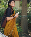 Yellow Cotton Saree | Comfort Handloom Weave