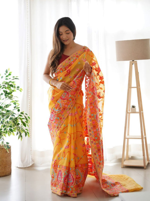 Yellow Cotton Saree | Daily & Festive Wear