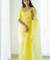 Yellow Cotton Saree | Ethnic Wear for Women