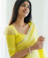 Yellow Cotton Saree | Ethnic Wear for Women