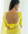 Yellow Cotton Saree | Ethnic Wear for Women